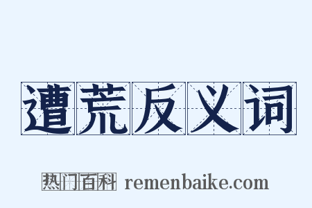 遭荒反义词是什么意思的图片